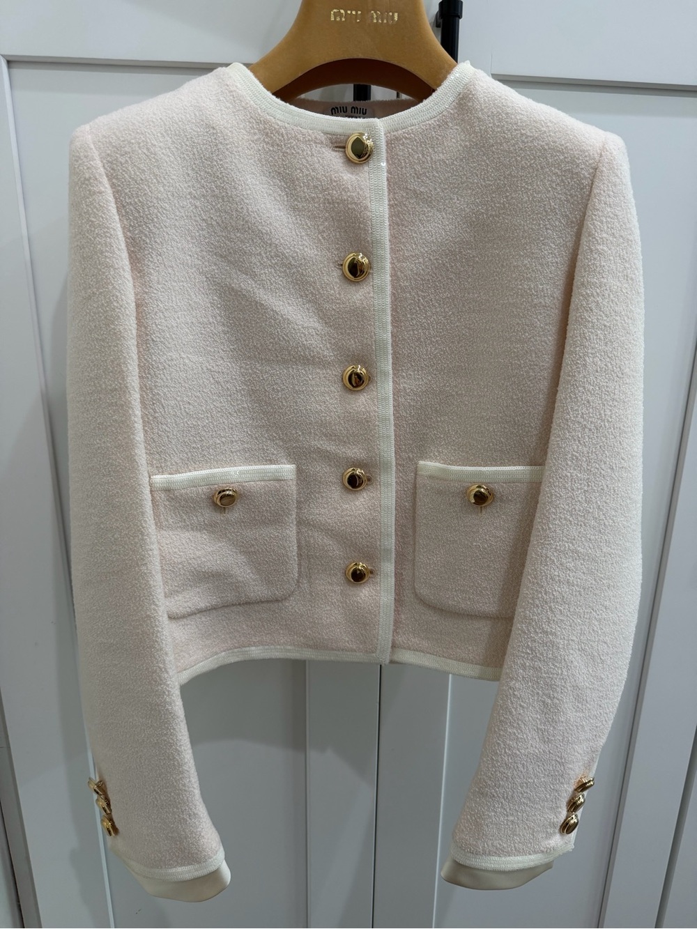 Miu Miu $5,500 Giacca Boucle Paillett Jacket
